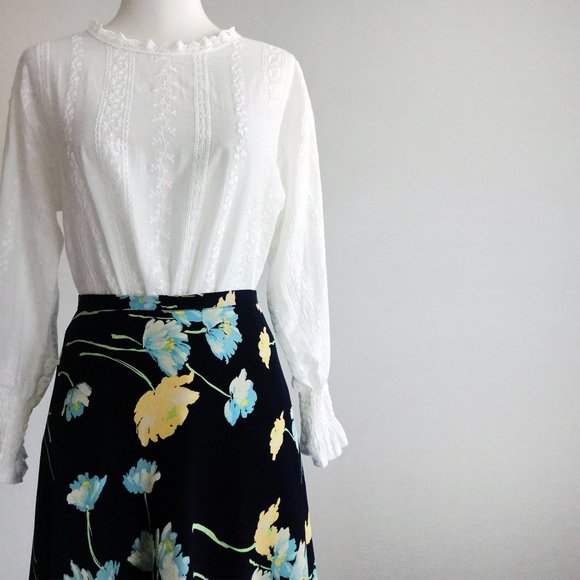 Vintage Ann Taylor Flouncy Floral Skirt - Picture 4 of 4